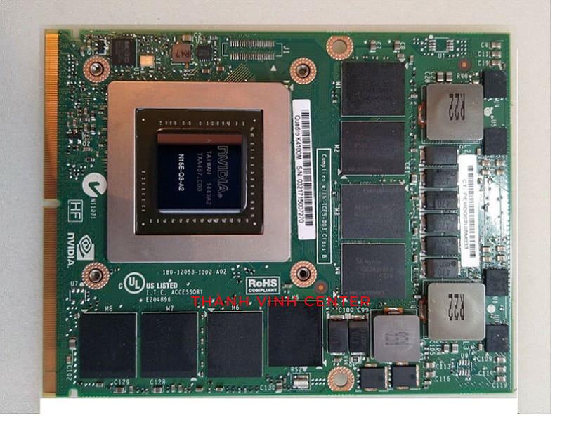 HCM Card Màn hình NVIDIA QUADRO K4100M 4GB DDR5 256BIT dùng cho Laptop