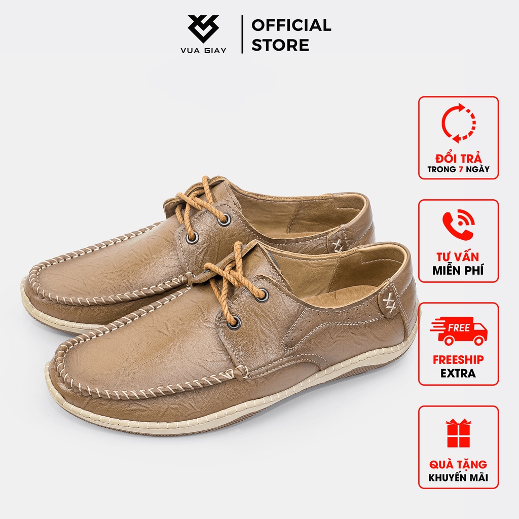 Giày lười nam da bò thật chính hãng vua giày bb49