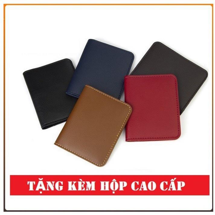 ☂☜ஐ  Ví Mini Nam Nữ Da Bò Thật Công Sở Để Thẻ ATM Card Visit Tiền Mặt   Bóp Da Đẹp   VD01 Win.Shop77