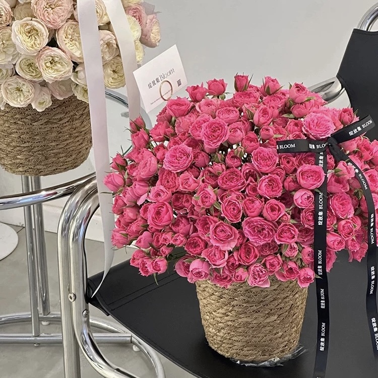 Giỏ cắm hoa, giỏ quà bằng cói