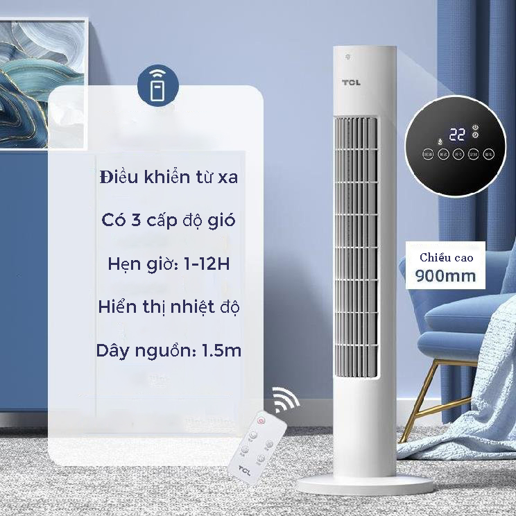 Quạt đứng TCL chống sốc nhiệt trong môi trường điều hòa, Quạt điều hòa Quạt làm mát kiểu nhỏ Điều hòa nhỏ sử dụng gia đình Quạt làm lạnh di động, Quạt mát