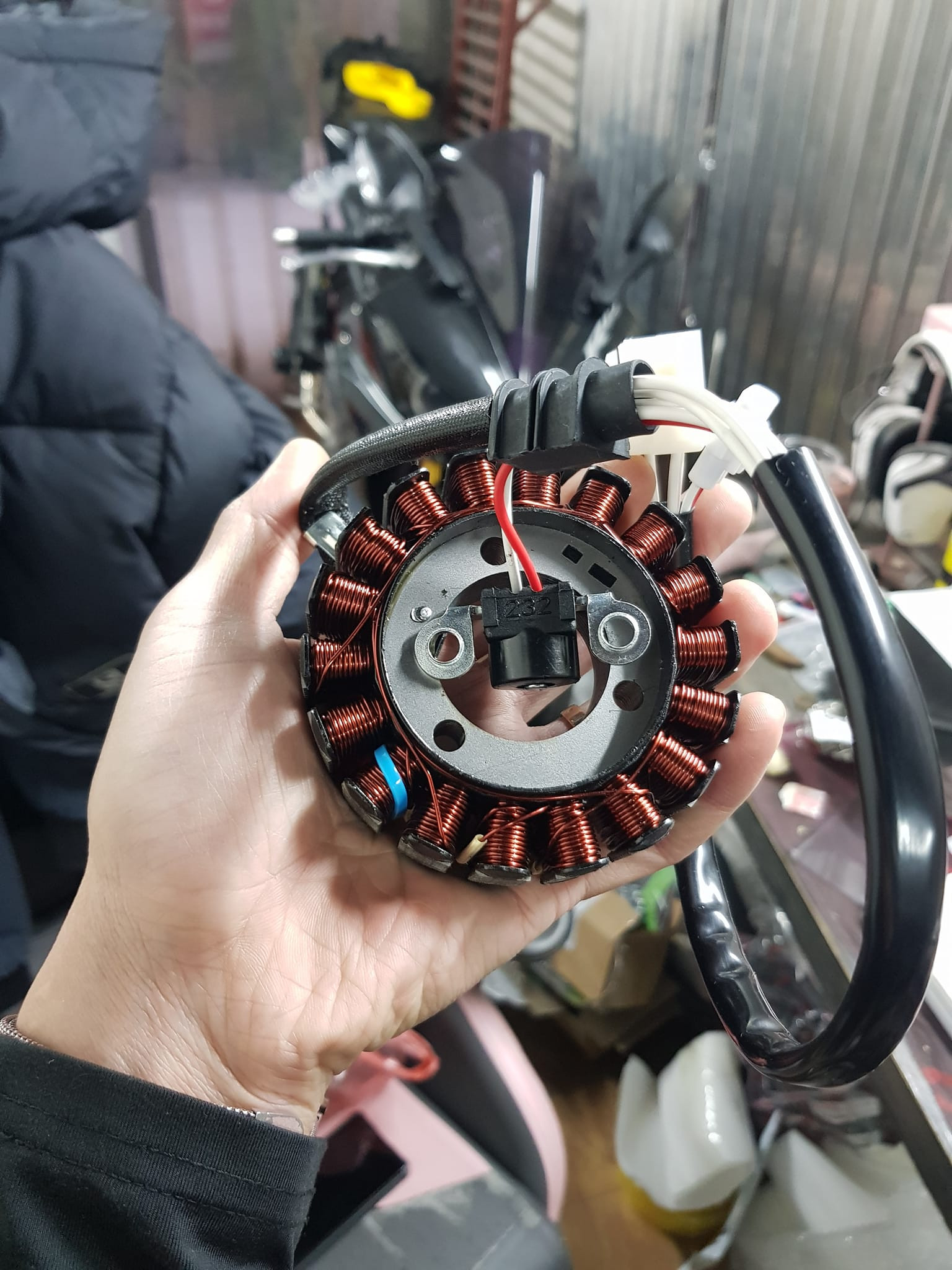 Cuộn điện 3 pha mâm lửa cuộn lửa  3 pha R15v2 có thể dùng cho Ex 150 FZI TFX MT15 XSR Spark 135FI LC135FI