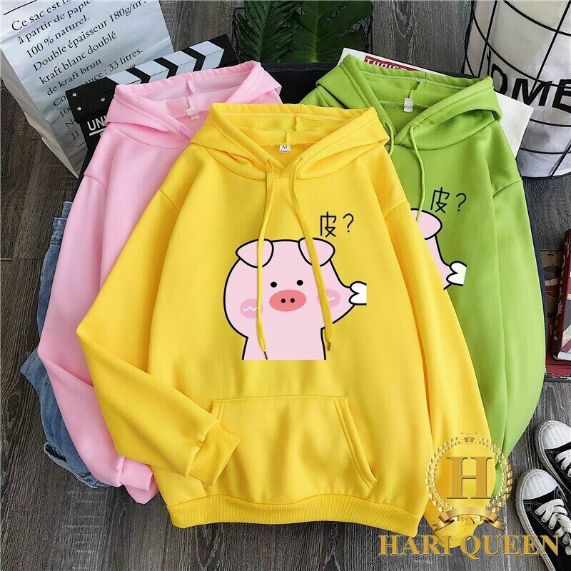 Áo hoodie nam nữ in hình heo cute siêu dễ thương