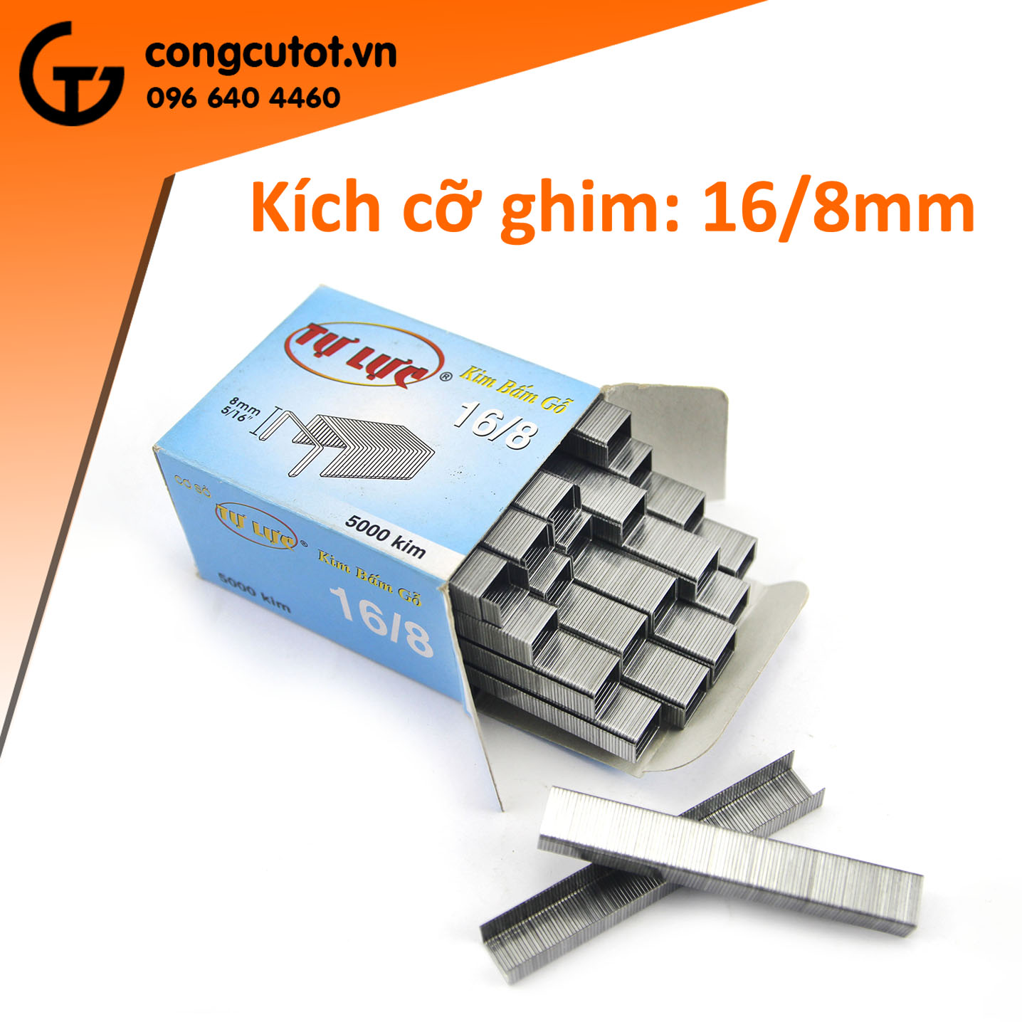 Hộp kim bấm gỗ 16/8 tự lực 5000 kim