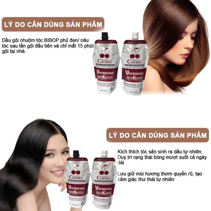 [RẺ VÔ ĐỊCH] Thuốc nhuộm đen New Kafen cao cấp phủ bạc và không dính da đầu 500ML _ Mei Cosmetic