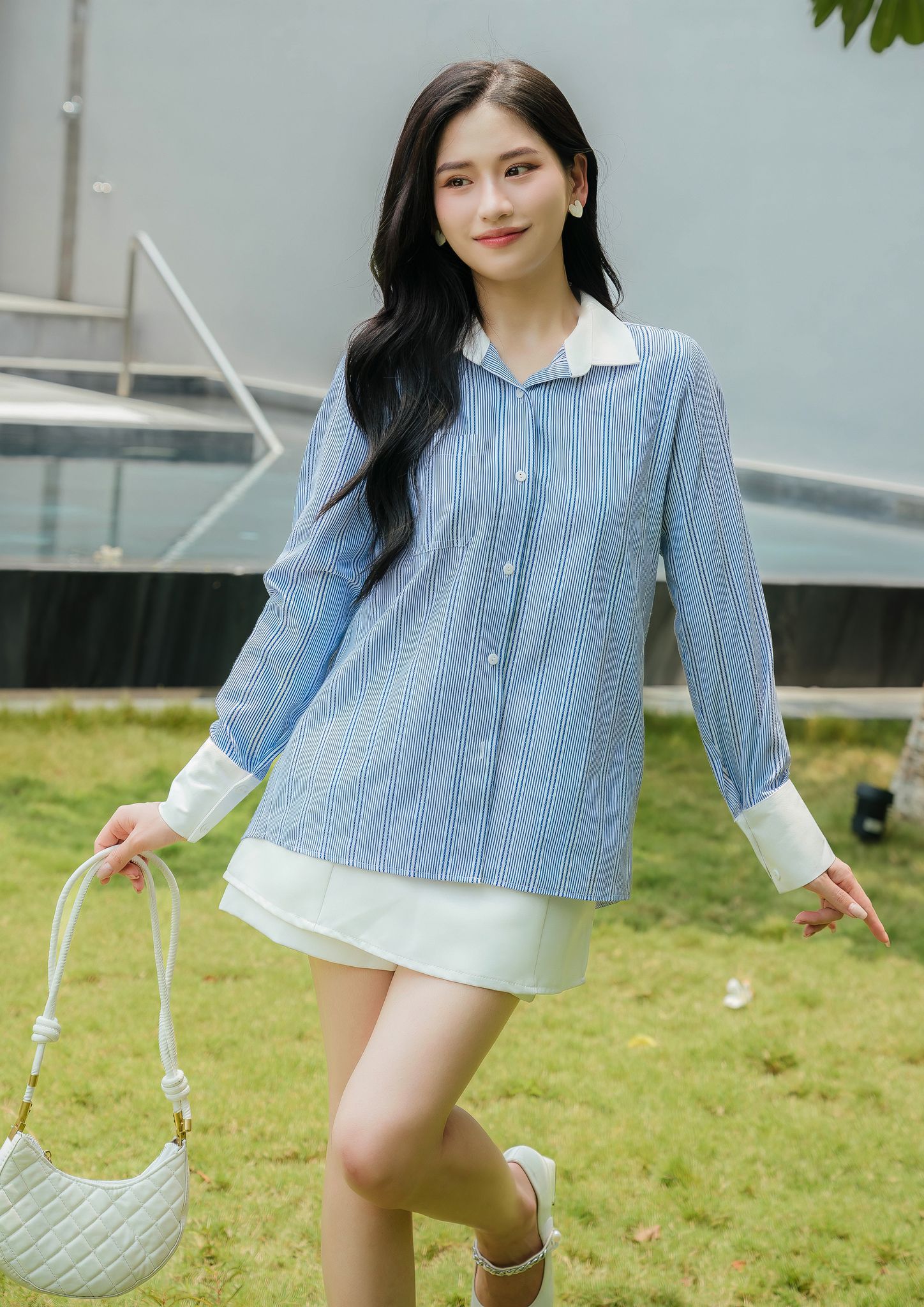 Áo sơ mi kẻ sọc - edini - sm236