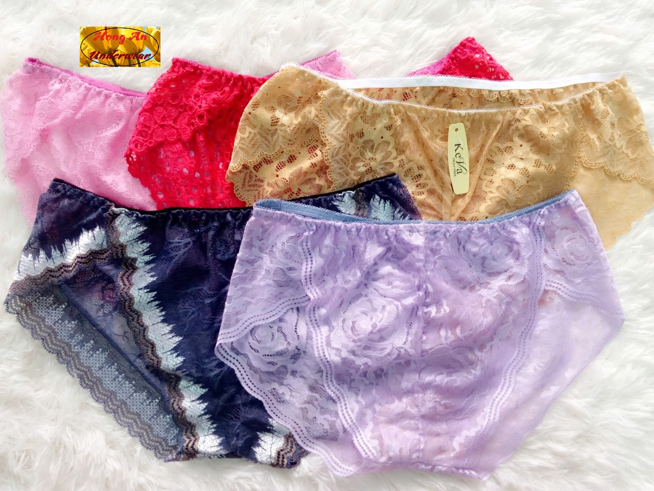 Set 10 quần lót ren 078, combo 10 quần lót ren thoáng mát, quần lót ren gợi cảm đủ size từ 40kg-75kg