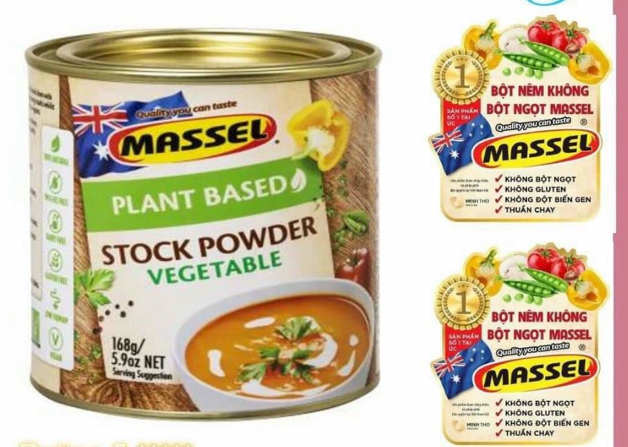 Massel Vegetable Stock Powder 168g. Product of Australia.