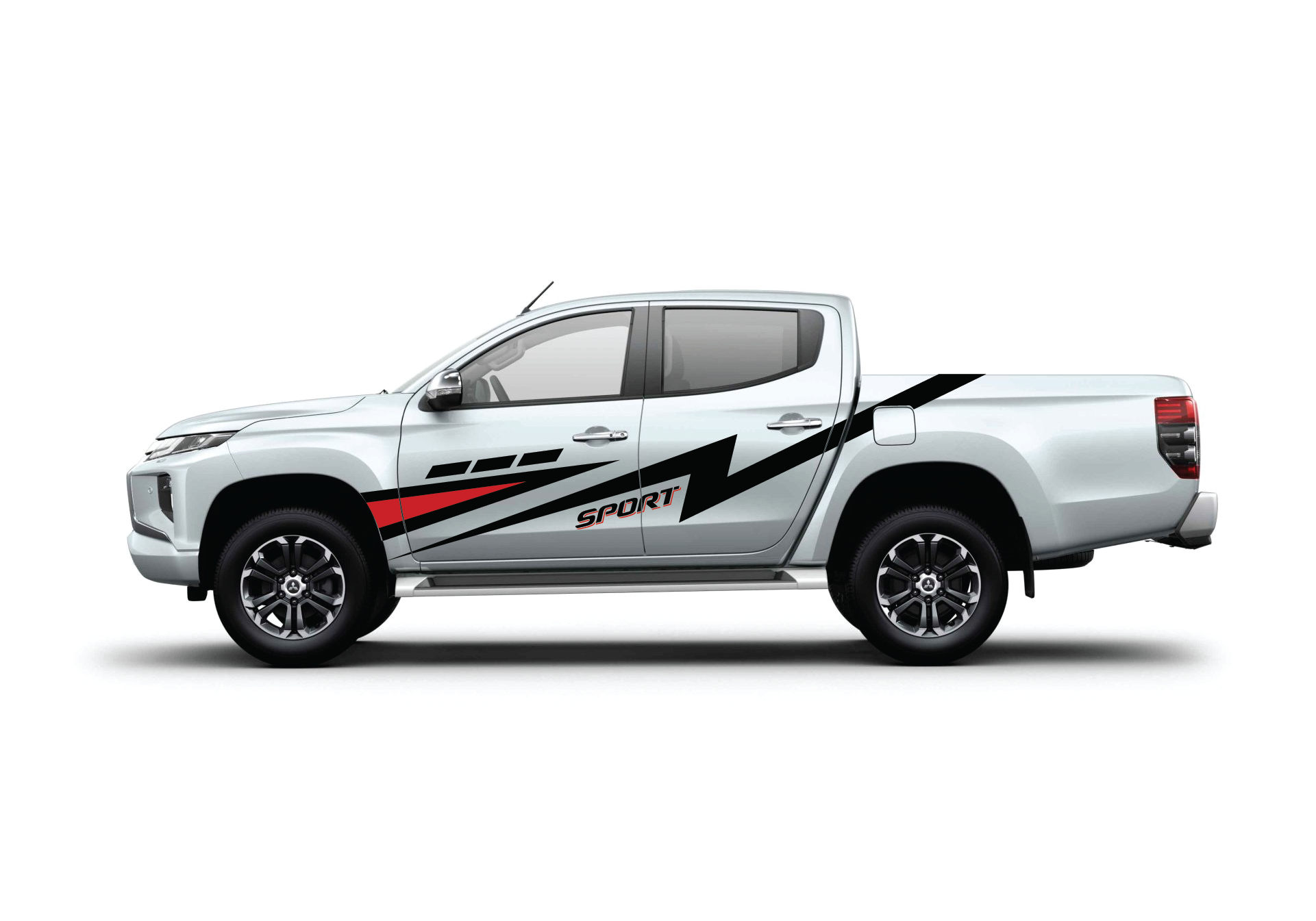 Decal tem dán sườn xe Mitshubishi Triton MS01- hàng thiết kế theo yêu cầu