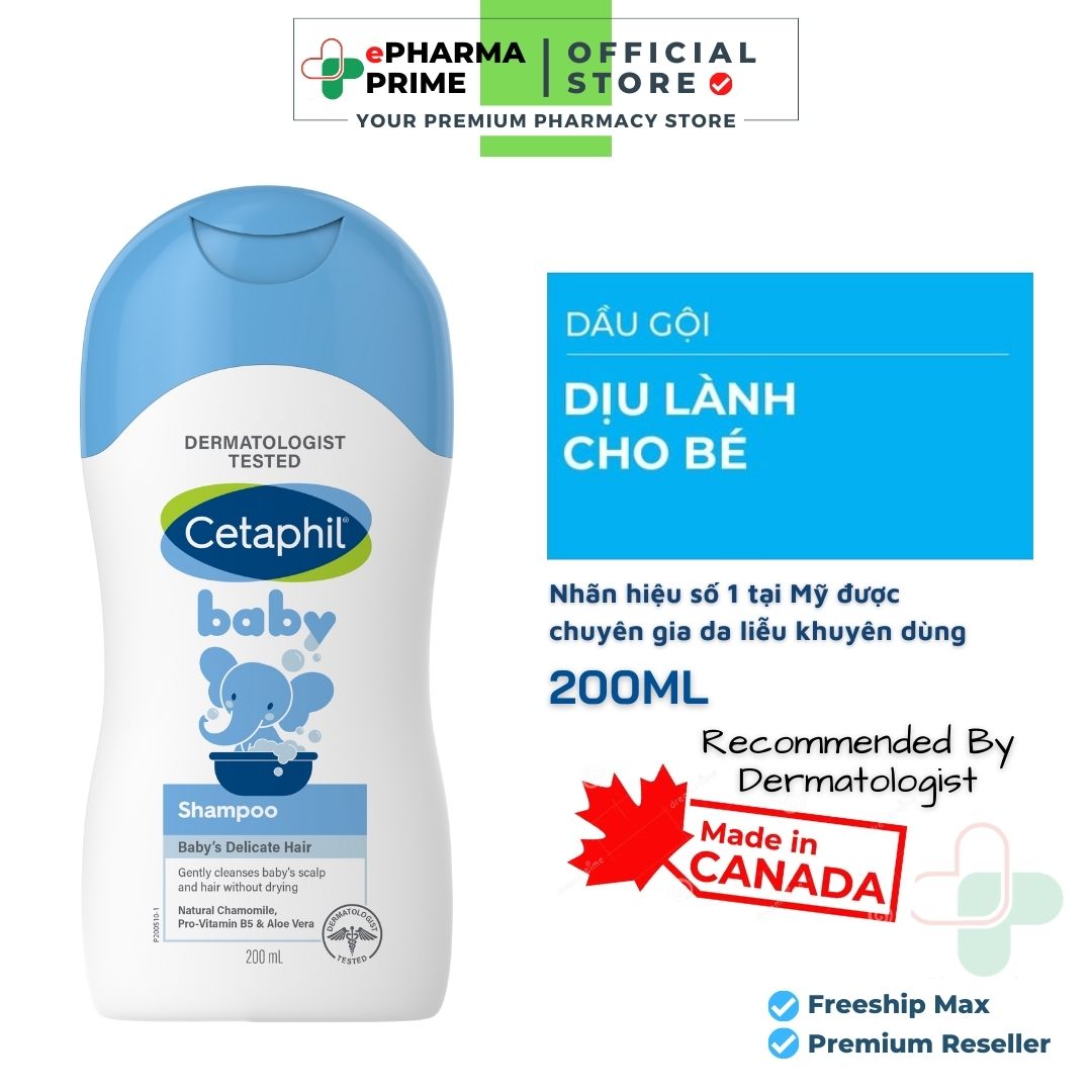 Dầu gội Cetaphil Baby Shampoo cho bé 200ml