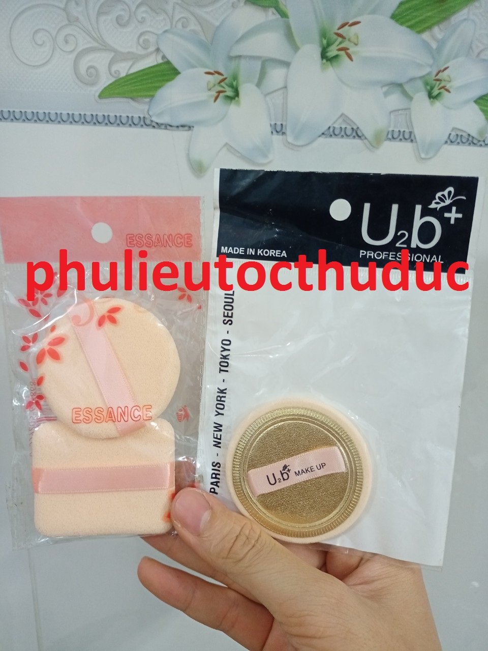 Bông phấn đánh nền trang điểm