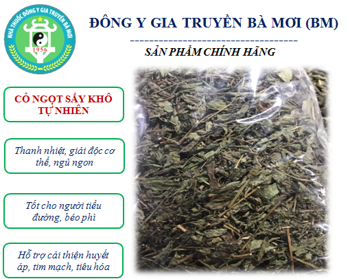 Trà cỏ ngọt sấy khô tự nhiên loại đẹp, không vụn chữa tiểu đường, cao huyết áp
