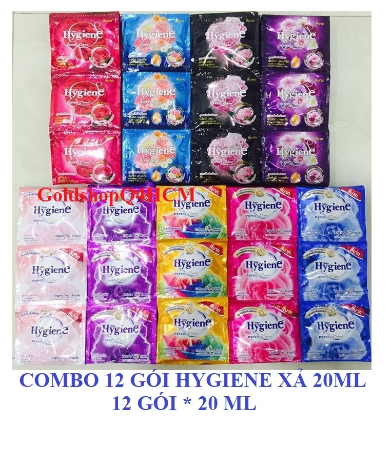 (HCM) Combo 12 gói 20ml nước xả Hygiene màu đen Thái Lan