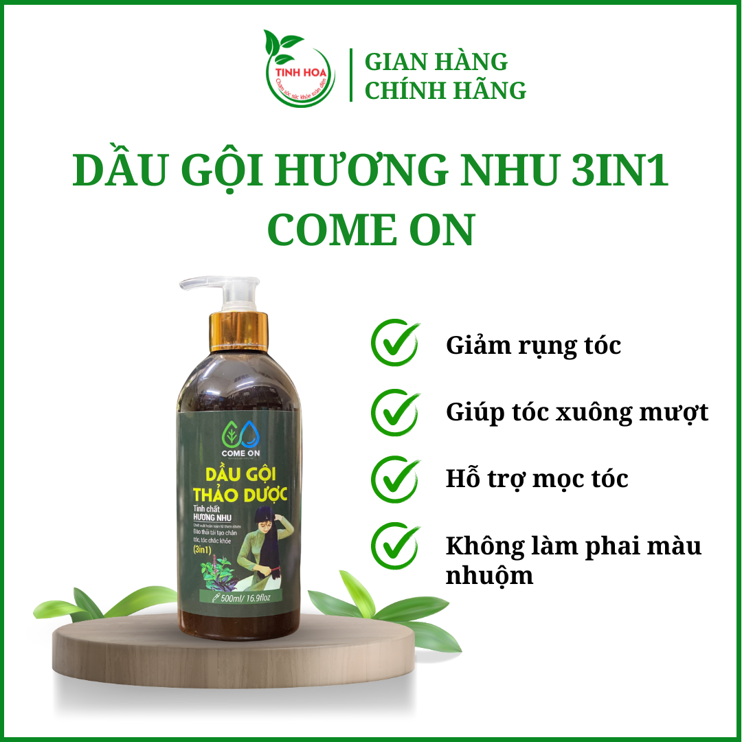 Come on 500ml cinhoacare herbal shampoo anti diatom hair loss herbal shampoo