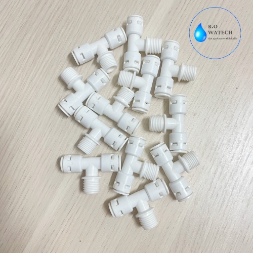 T cân nối nhanh 3 đầu cho máy lọc nước --- t cân ren 13 ra dây 6mm và 10mm
