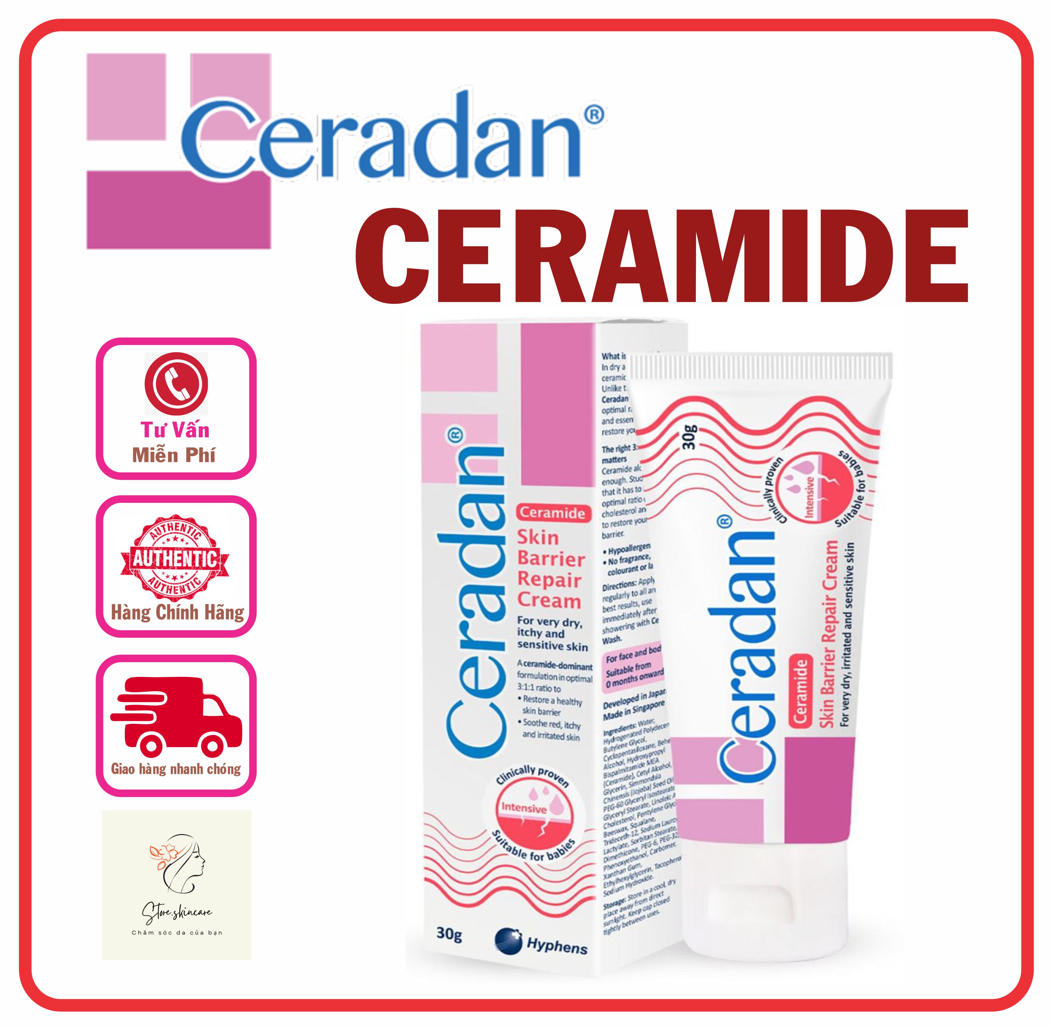 Ceramides ceradan cream moisturizer