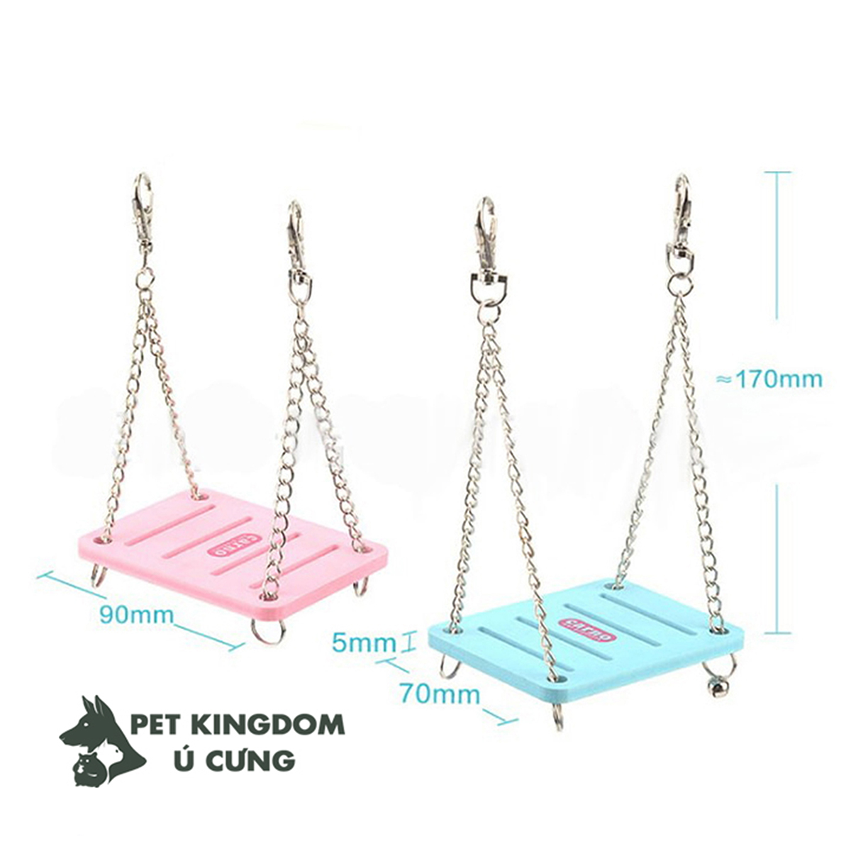 Xích đu gắn lồng cho hamster