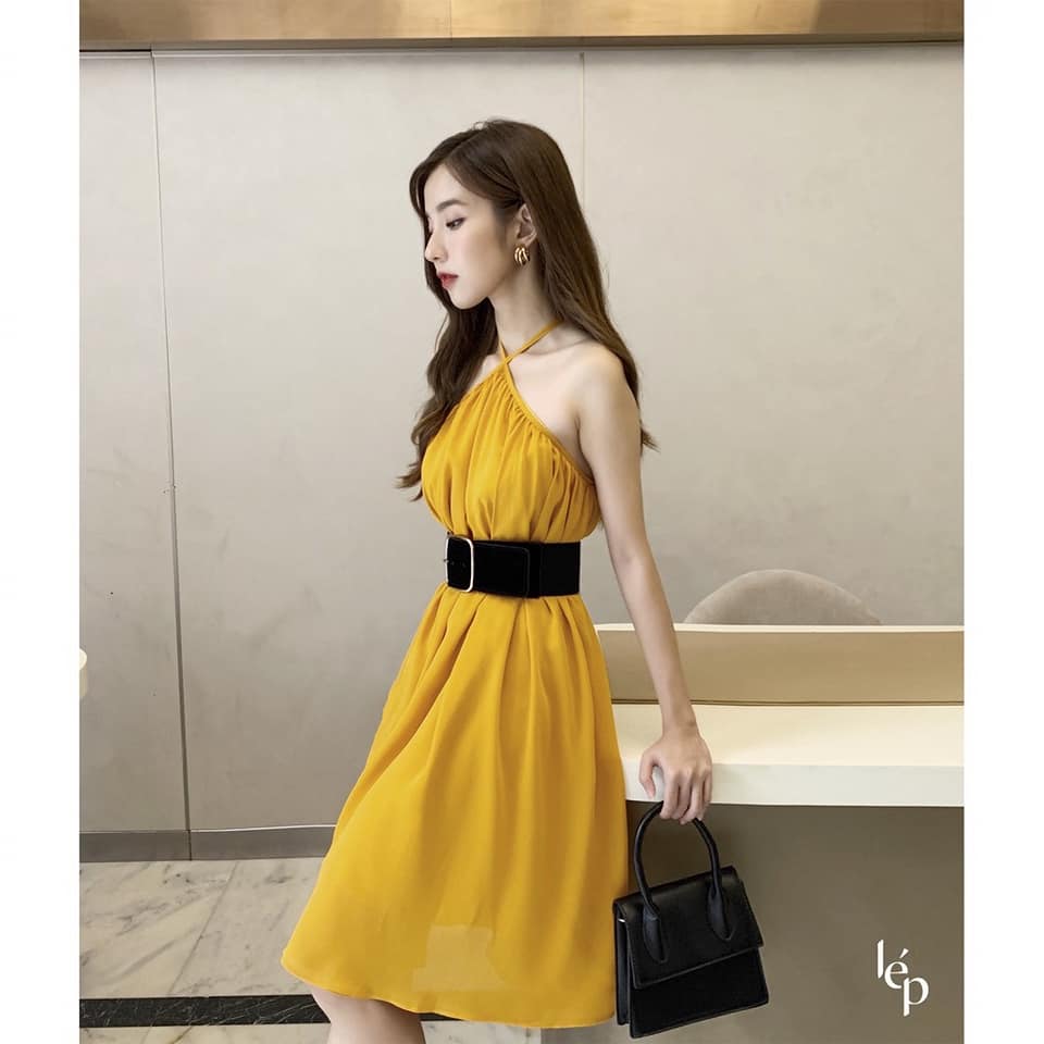 Váy lép rau má đỏ size S