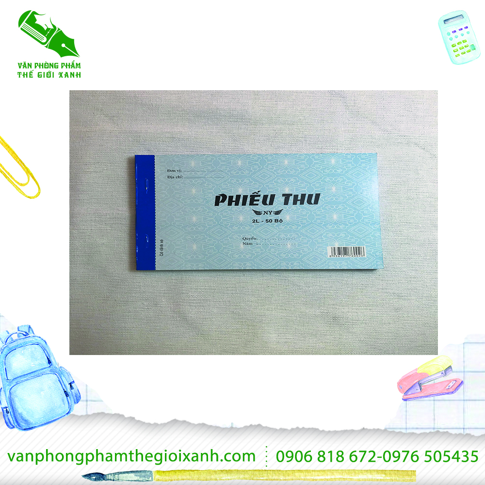Phiếu thu 2 liên