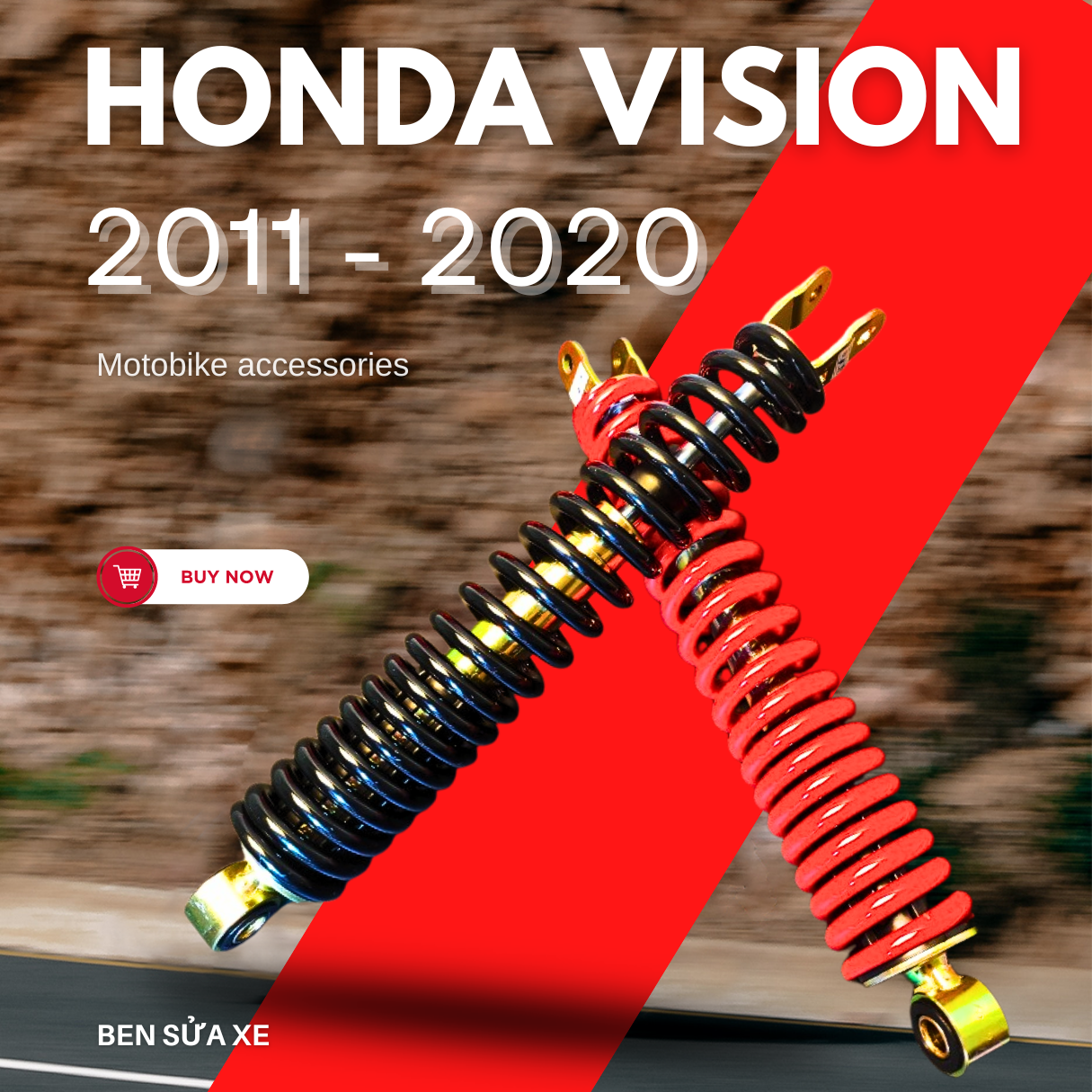 Phuộc giảm xóc sau vision 2011 2012 2013 2014 2015 2016 2017 2018 2019 2020