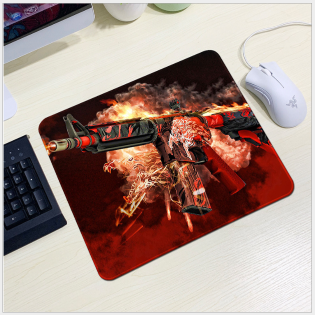 Tấm lót chuột gaming CS GO đẹp rộng 30x25cm dày 3mm