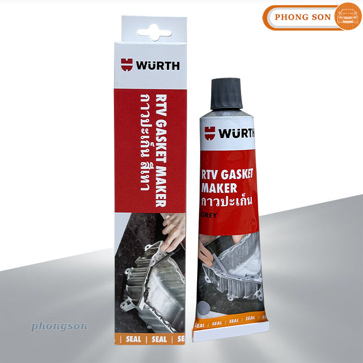 Keo dán gioăng Wurth Gasket Maker Gray RTV Silicone màu xám