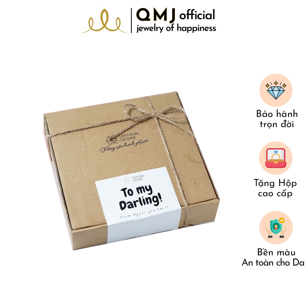 QMJ Hộp quà nắp gập giấy Kraft đựng quà trang sức chủ đề Sinh nhật phong cách vintage xinh đẹp và bay bổng tặng người yêu thương - QHL5372