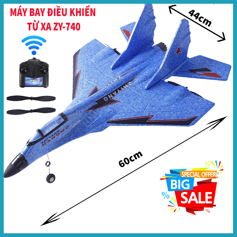 Đồ chơi trung thu, Máy bay điều khiển từ xa ZY-740, Máy bay điều khiển từ xa, máy bay điều khiển siêu bền, pin khỏe tầm xa150-500m, tốc độ, BH uy tín 1 đổi 1.