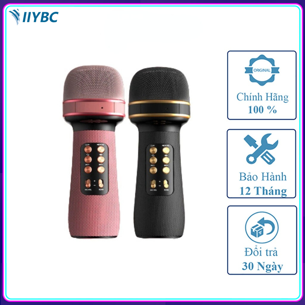 Micro karaoke & loa bluetooth ws-898 micro hát karaoke không dây mini cầm tay giúp cải thiện giọng hát tối ưu hát karaoke đa chức năng loa bluetooth có khe cắm thẻ nhớ usb aux