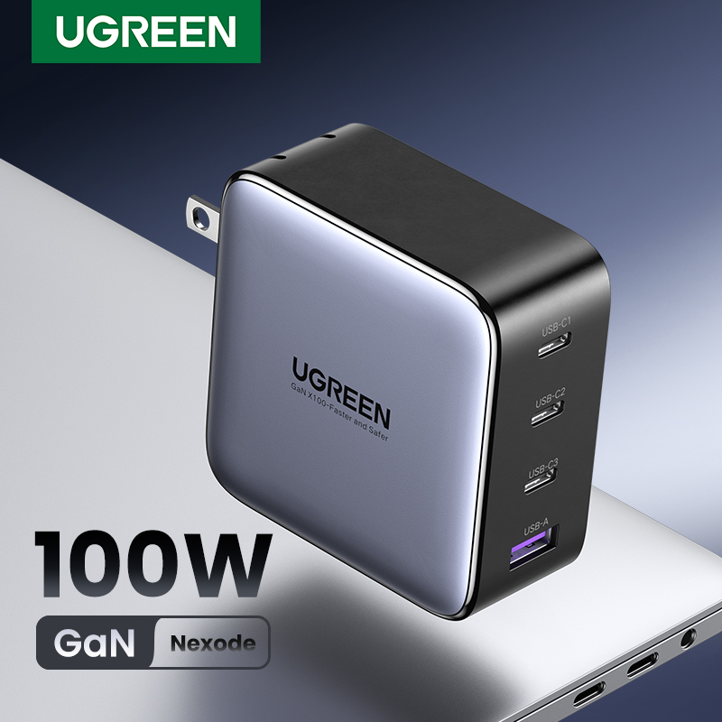 【GaN】UGREEN 100W USB C Fast Wall Charger for iPhone 15 14 13  Pro Max Samsung S23 S22 Ultra iPad Pro 2022 2021 iPad Air Power Adapter Model:40737