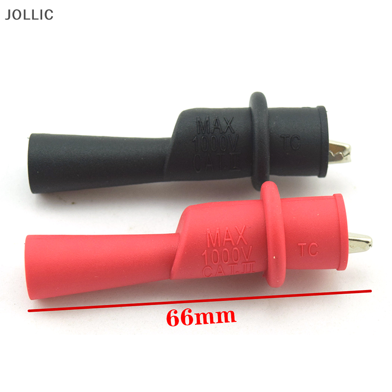 Jollic 1 cặp kẹp cá sấu vạn năng Phụ Kiện thông dụng kẹp tụ điện kẹp kiểm tra đầu dò vạn năng kiểm tra không phá hủy kẹp kiểm tra điện kiểm tra cá sấu