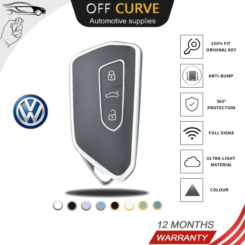 Tpu Chìa Khóa Xe Ô Tô Dành Cho VW Golf 8 MK8 ID.3 ID.4 Cupra Skoda Octavia A8 GHẾ Leon MK4 2020 2021 Formentor Tarraco