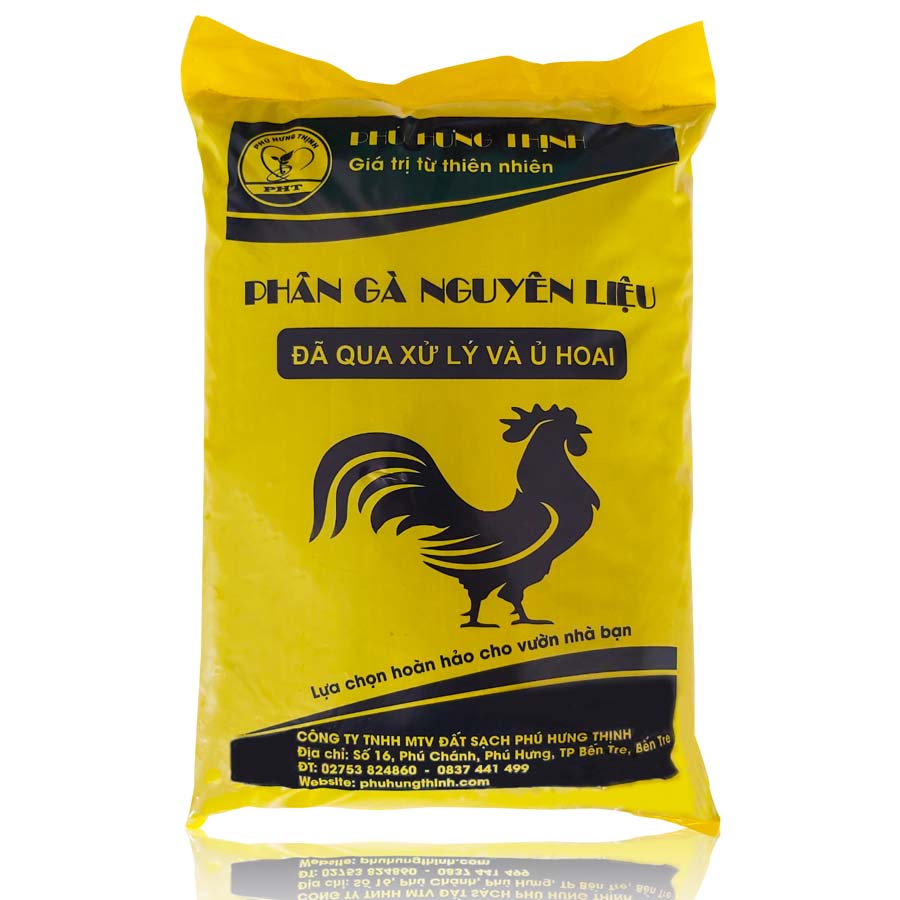 Phân gà đã qua xử lý, hoai mục, không mùi