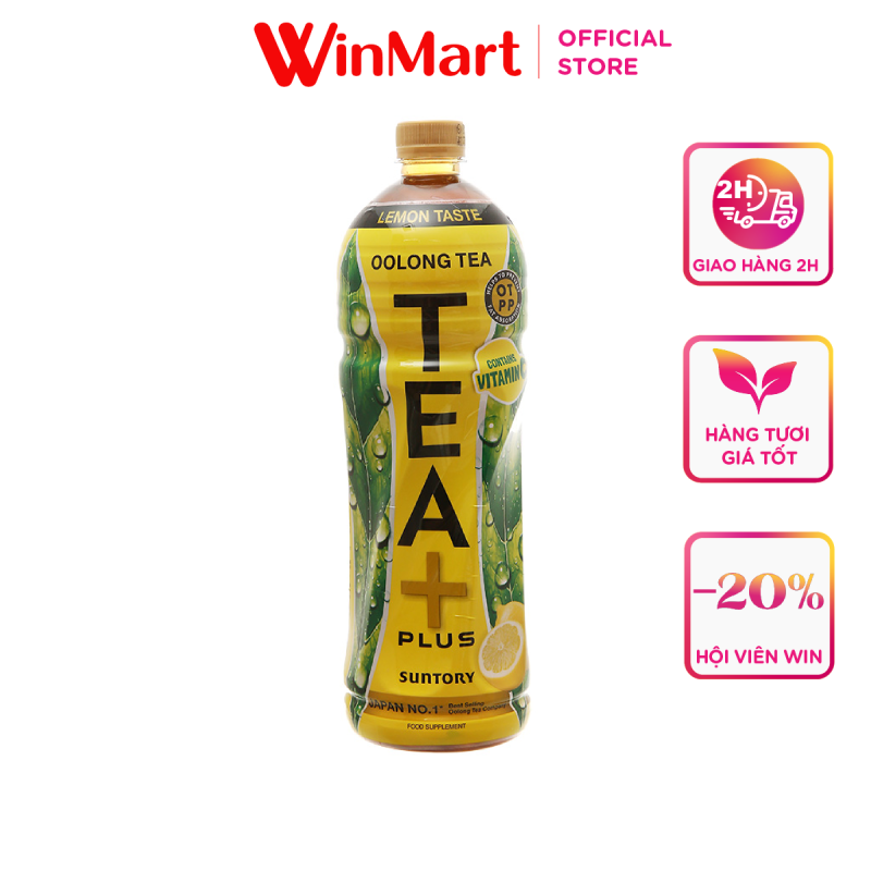 Siêu thị WinMart - Trà ô long Tea Plus vị chanh 1 lít