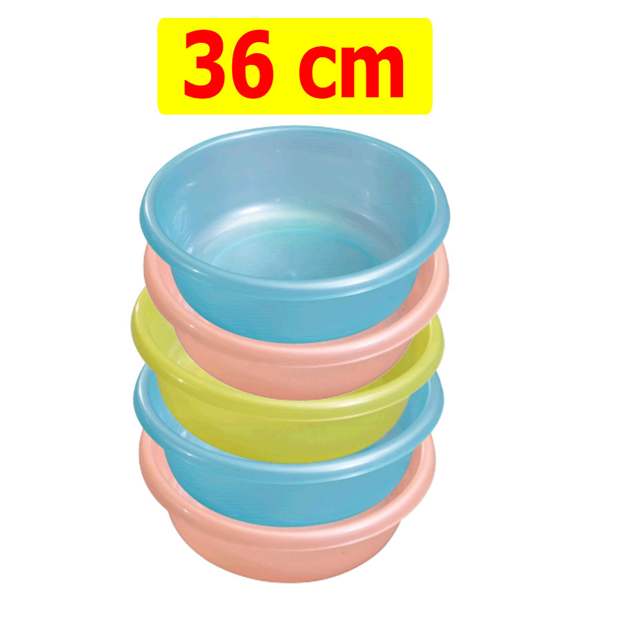 Combo 5 thau nhựa size 36 cm. Shop giao Màu ngẫu nhiên