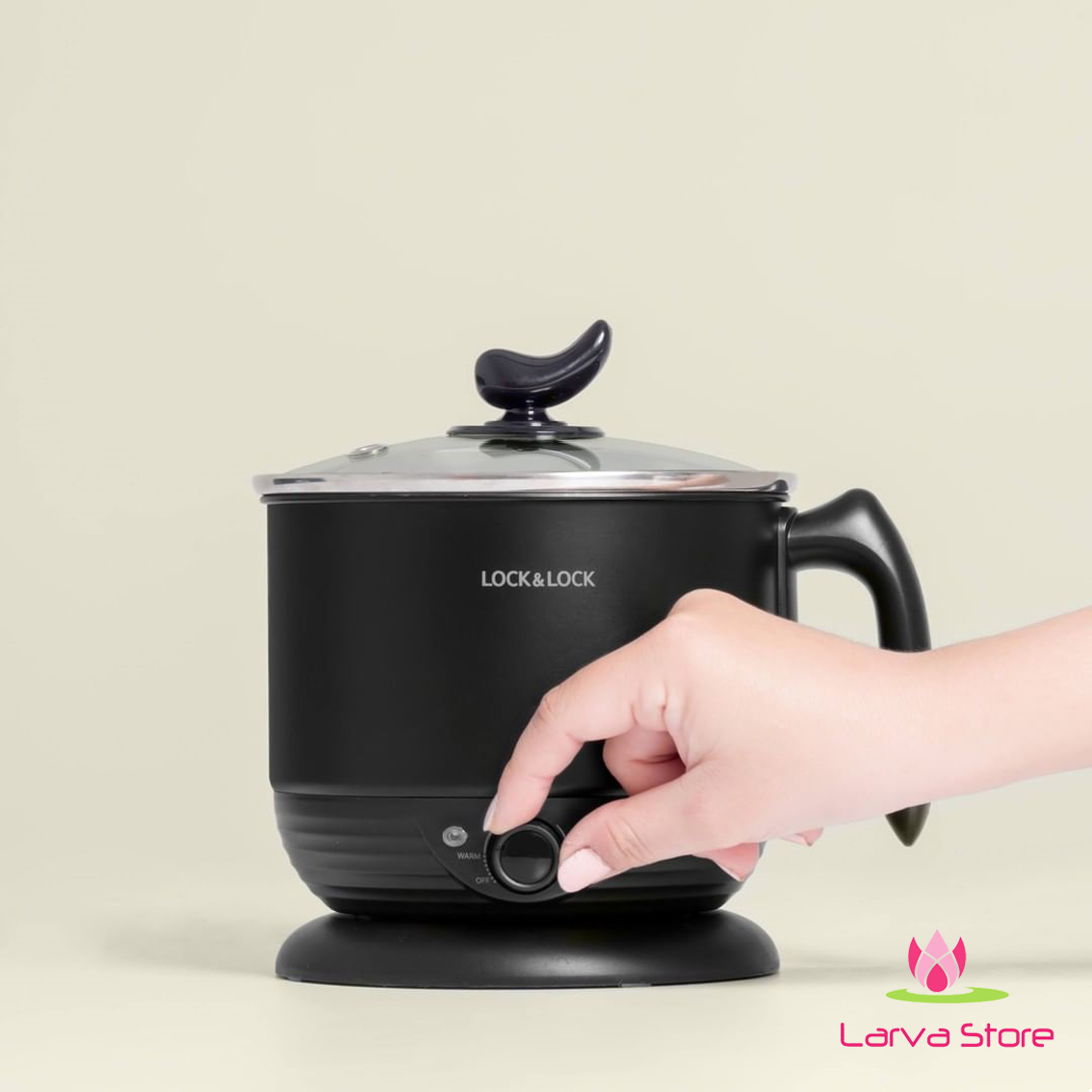 Ca điện, nồi lẩu điện mini đa năng lock&lock multi pot 1.2l ejp316blk