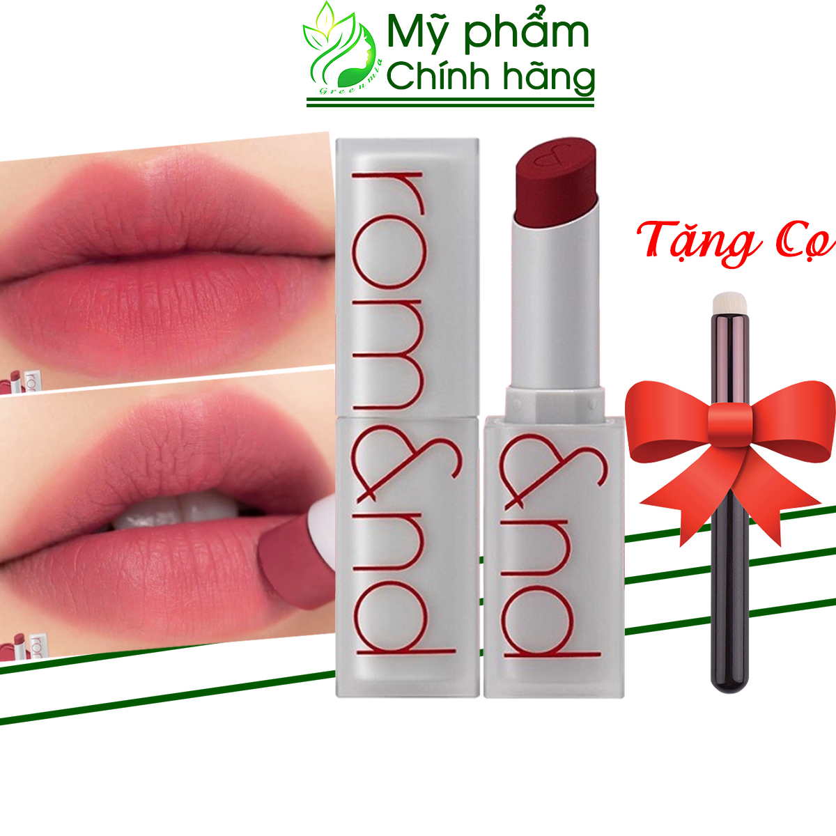 Son Thỏi Romand Zero Matte Lipstick Son Lì Mịn Màu 04 Before Sunset Hồng Đất Pha Tím Chính Hãng