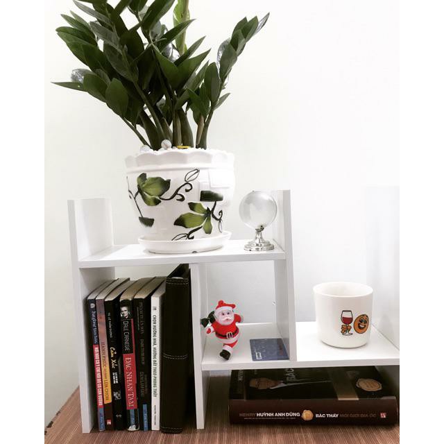 Kệ sách gỗ để bàn lắp ghép đa năng