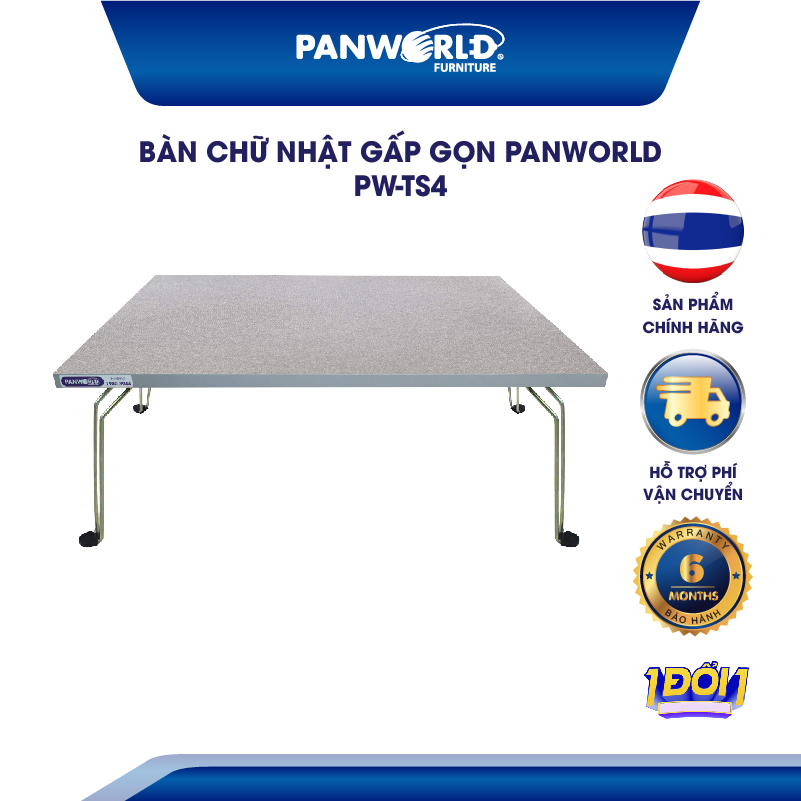 Bàn Gỗ Chữ Nhật Gấp Gọn Panworld PW-TS4 Thương Hiệu Thái Lan Bảo Hành 6 Tháng