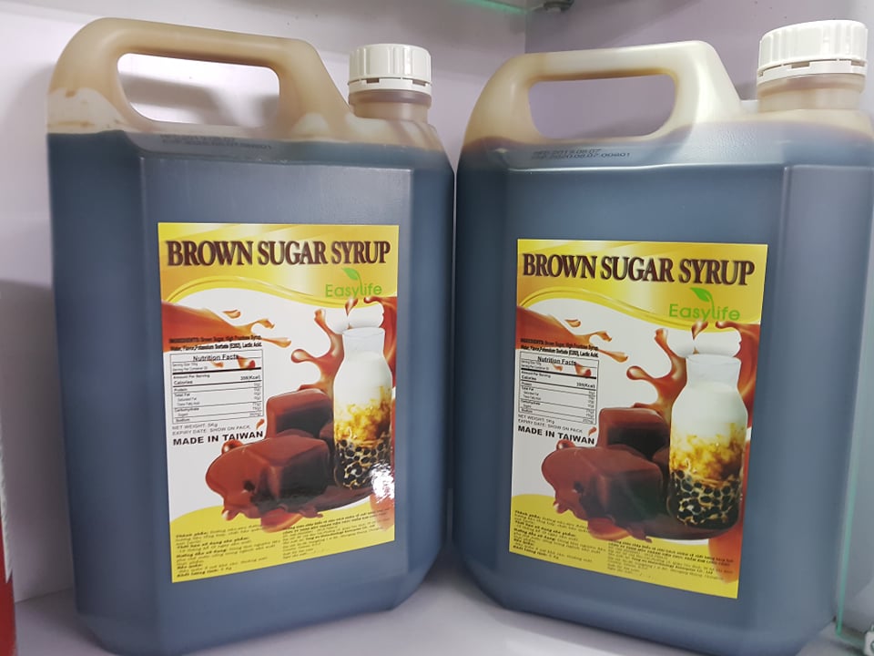 Syrup Nước Đường Đen Easy Life nhập khẩu Đài Loan 5kg nấu Tàu Hũ và Sữa Tươi Trân Châu Đường Đen
