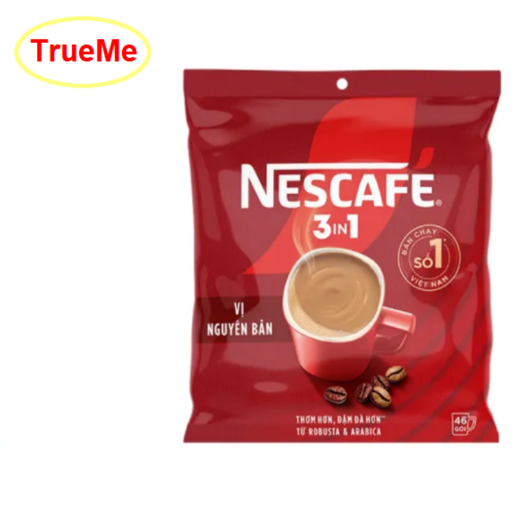  Nescafé Túi đỏ  46 gói x 16g   Túi  - Ca phe rang xay hoa tan - cafe sữa đá - nescafe do - ca phe sua da  - ca phe 3in1 - café 3in1 - ca phe hoa tan - ca phe chon - café pha san - nesdo46 - trueme truemilk truemenews 