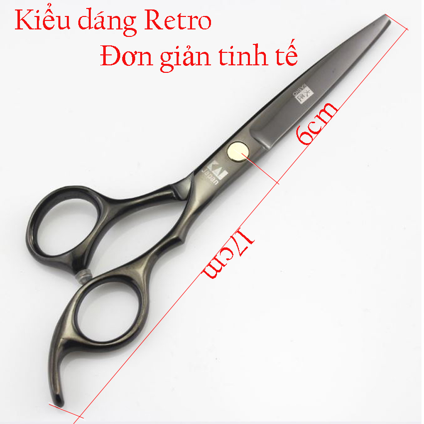 Kéo cắt tóc 6inch kasho ks01 6inch thép nhật cao cấp, tặng 01 bao kéo kasho 01 lược tony&guy.