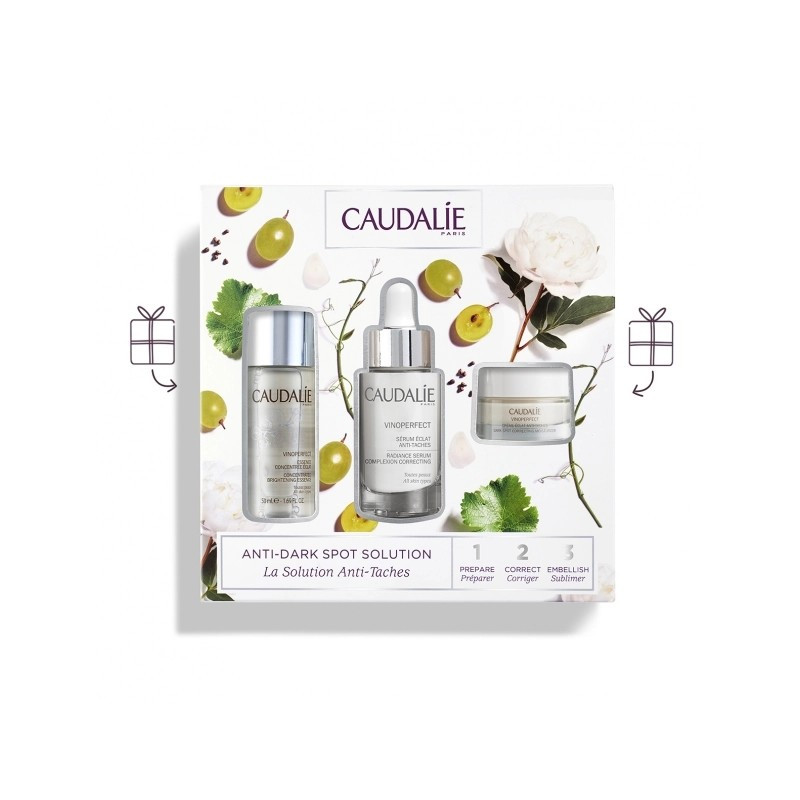 Set Caudalie Vinoperfect 3 món dưỡng trắng da trị thâm nám