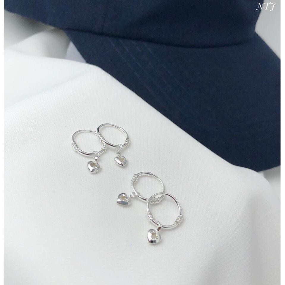 [Hoàn tiền 20%] Bông tai bạc cho bé có 3 mẫu xinh xắn chất liệu chuẩn bạc ta sáng đẹp-JQN gian hàng chính hãng cam kết Bạc chuẩn Chất lượng không lo đen xỉn
