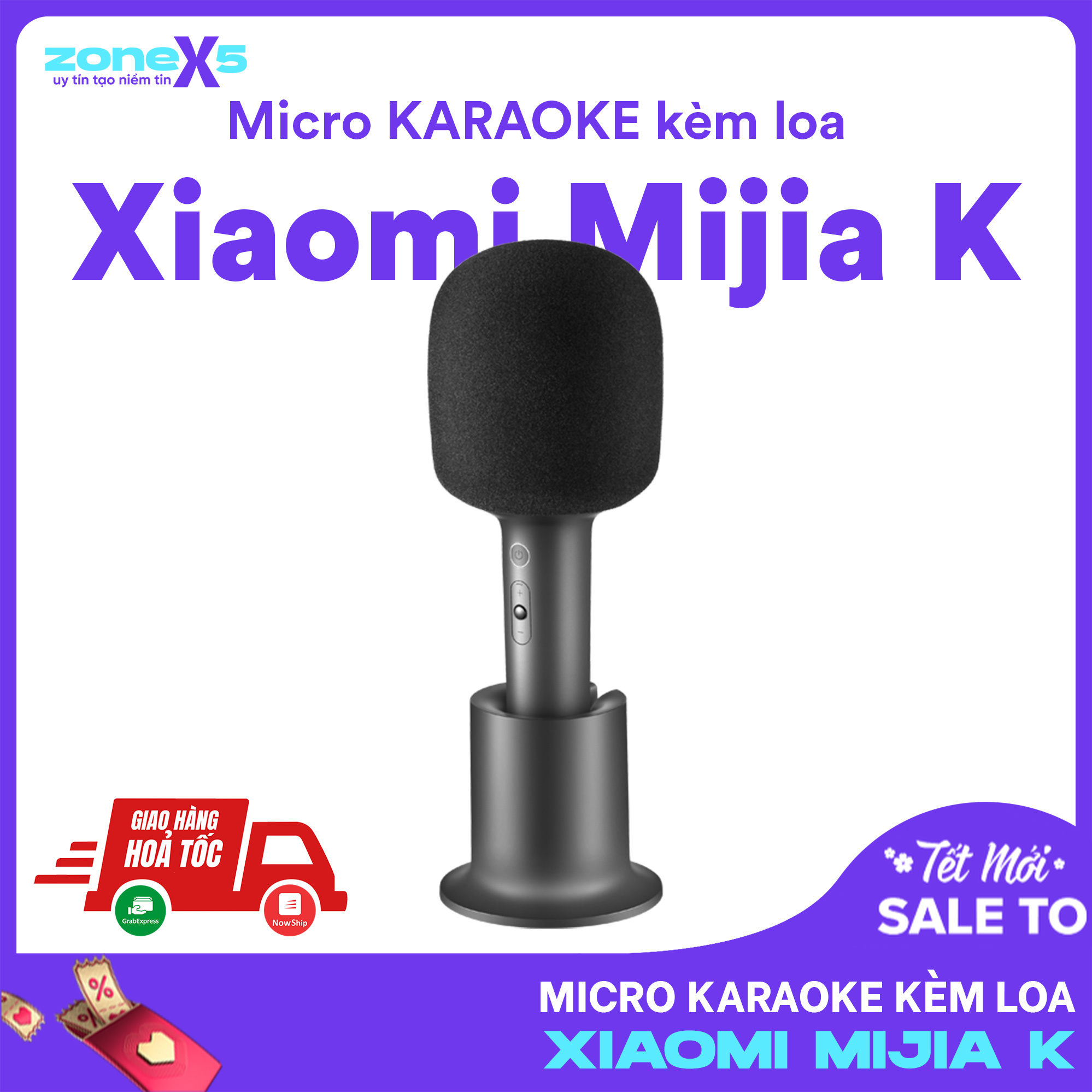 Micro KARAOKE kèm loa Bluetooth Xiaomi MIJIA K - Micro KARAOKE Bluetooth Xiaomi