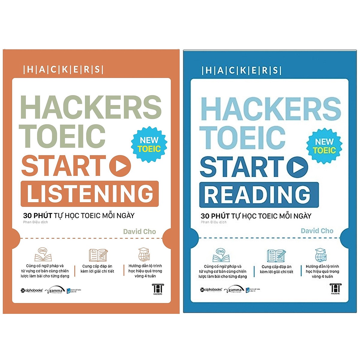 Combo Sách Hacker TOEIC - 30 Phút Tự Học TOEIC Mỗi Ngày : Hackers TOEIC Start Listening + Hackers TO