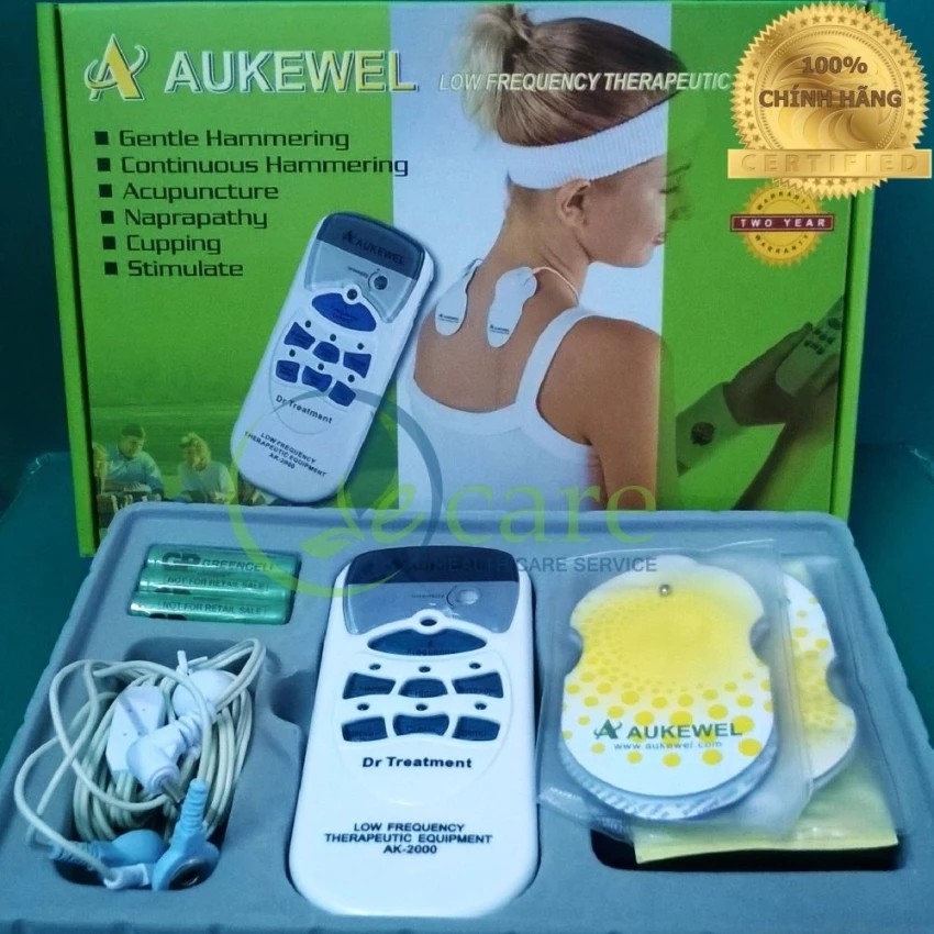 ❈▬ Máy mát xa xung điện Aukewel Dr Super AK 2000 4 miếng dán