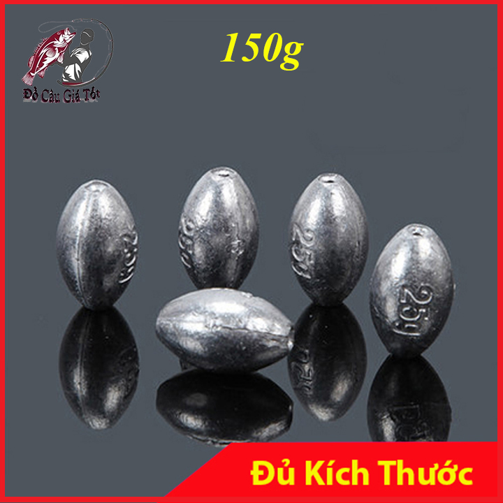 [Combo 150g] Chì Câu Cá Chì Câu Cá Tròn Xuyên Tâm Chì Câu Đài Chì Câu Đơn An Toàn Môi Trường Chất Lượng- Đồ Câu Giá Tốt