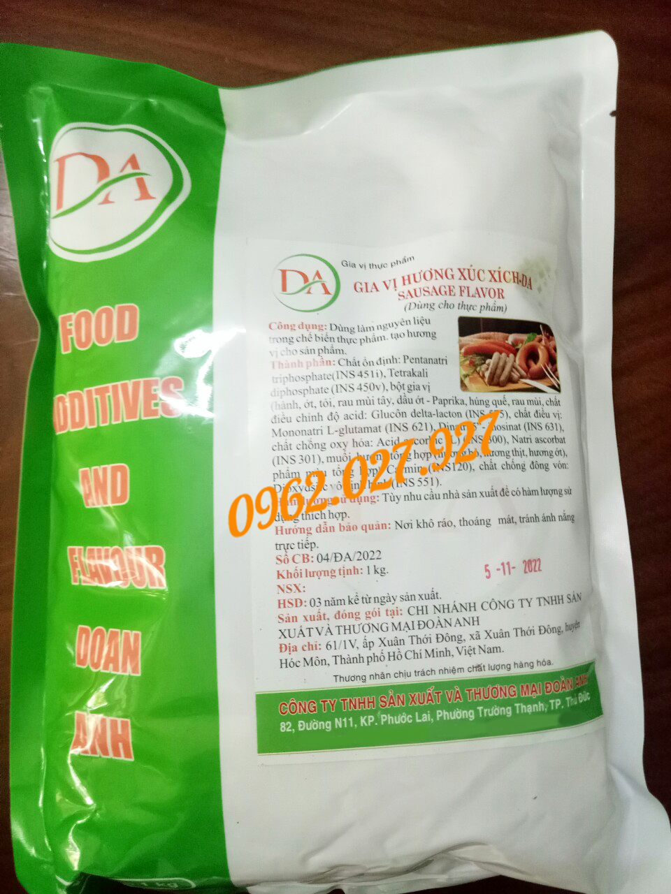 GIA VỊ XÚC XÍCH ĐỨC DA - Gia vị xúc xích tổng hợp - Gia vị chuẩn xúc xích Đức