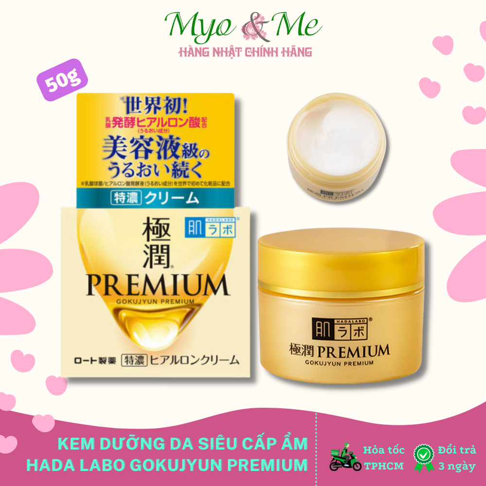  Kem dưỡng da Hada Labo Gokujyun Premium Vàng Siêu Cấp Ẩm Nhật Bản - 50g 